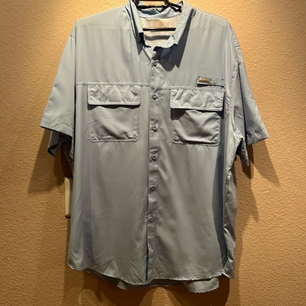 Ocean + Coast Men’s Vented Fishing Shirt Short Sleeves Size Xl